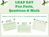 Leap Day Fun Facts, Thinking Questions, Poem & Math!