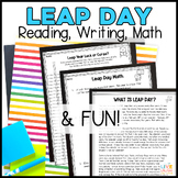 Leap Year Leap Day Activities for Reading, Writing, Math, 