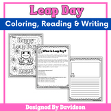 Leap Day/ Leap Year Coloring + Reading + Writing