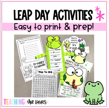 Preview of Leap Day Low Prep Activity Bundle