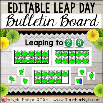 Preview of Leap Day Math Bulletin Board | Counting Down To Leap Day with Ten Frames