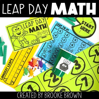 Preview of Leap Day Math Stations - Leap Year 2024 Math Activities & Games