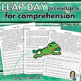 Leap Day Reading Comprehension Passages for Grades 2-8 Spe