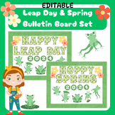 Leap Day Spring Frog Bulletin Board Set 2 IN 1 Printable Decor