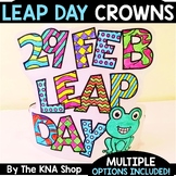 Leap Year Day Crowns Coloring Page 2024 Hat Headband 29 Fe
