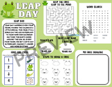 Leap Day or Leap Year Activity | Frog Themed