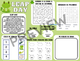 Leap Day or Leap Year Activity | Frog Themed | Spanish Version