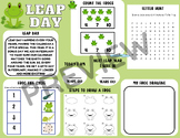 Leap Day or Leap Year Activity | Frog Themed for Pre-K