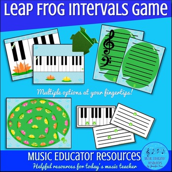 Preview of Leap Frog Intervals | Printable Game
