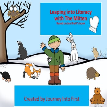 Preview of Leap Into Literacy with The Mitten PowerPoint