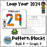 Leap Year 2024 Pattern Blocks & Graphing Activities