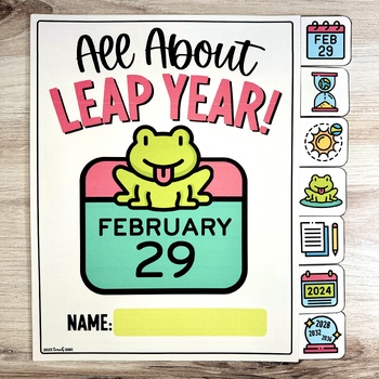 Leap Year 2024 Activities & Tab Book - Reading Comprehension Writing Math