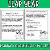 Leap Year 2024 Activities |reading Passages and Questions|