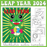 Leap Year 2024 Collaborative Poster Art Coloring pages, Le