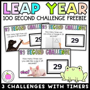 Preview of Leap Year 2024 | Leap Day Activity | 29 Second Challenge Freebie