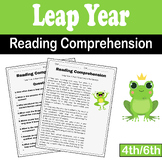 Leap Year 2024 Reading Comprehension: Engaging Leap Day Ac