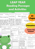 Leap Year 2024 Reading Passages and Comprehension Activiti