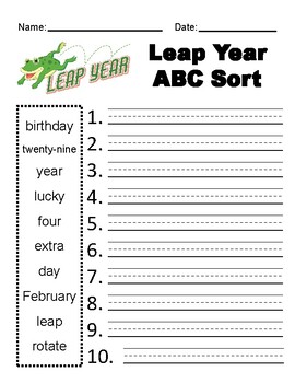 leap year list