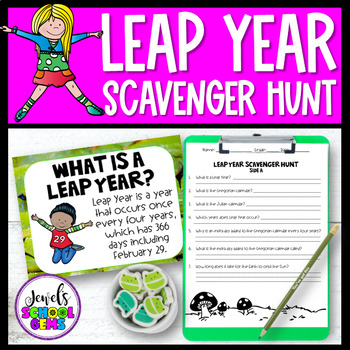 Preview of Leap Year 2024 Activities | Leap Day Scavenger Hunt