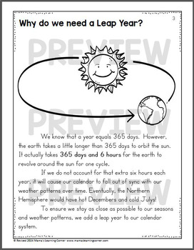 Leap Year Coloring Book by Mama's Learning Corner | TpT