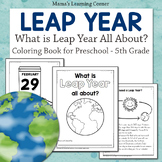 Leap Year 2024 Coloring Pages with Informational Text