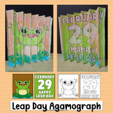 Leap Year Craft 2024 Bulletin Board Frog Coloring Pages Ac