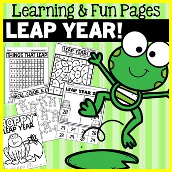 Preview of Leap Year 2024 Day Activities Pages Worksheets Craft February 29 Kindergarten
