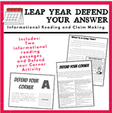 Leap Year Defend your Corner Reading