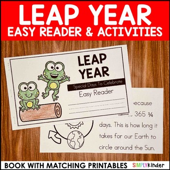 Preview of Leap Year 2024, Leap Day Reading Activities for Kindergarten and First Grade