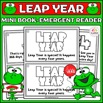 Preview of Leap Year Emergent Reader Mini Book - for Leap Day Celebration - Leap Storybook