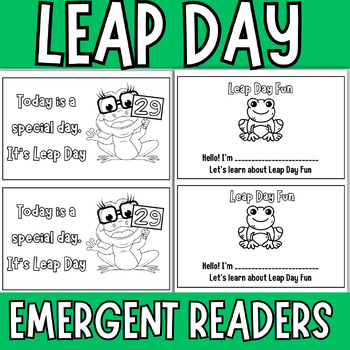 Preview of Leap Year Emergent Reader Mini Book | for Leap Day Celebration | Leap Storybook