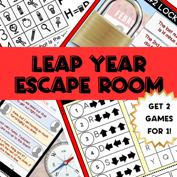 Preview of Leap Year Escape Room, Leap Year, Leap Year Activity, Escape Room
