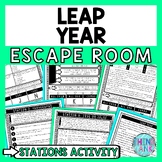 Leap Year Escape Room Stations - Reading Comprehension Act