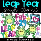Leap Year Frog Dough Shapes Clipart | Frog Play Doh Clipart