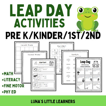 Leap Year/Leap Day 2024 Activities Math & Literacy by Lunas Little Learners