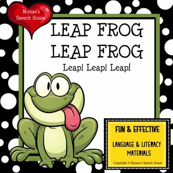 Preview of LEAP YEAR LEAP Frog PRE-K Early Literacy Speech Therapy Whole Group
