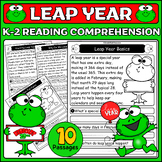 Leap Year Reading Comprehension Pack for K-2 | Leap Day Pa