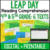 Leap Year Reading for 4th & 5th Grade - Leap Day Activitie