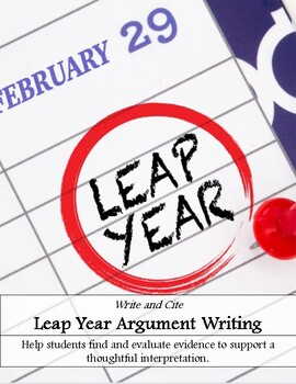 Preview of Leap Year: Writing with Evidence