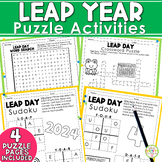 Leap Year and Leap Day Puzzles - Leap Year Activities Leap