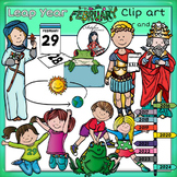 Leap Year clip art -Color and B&W- 44 items!