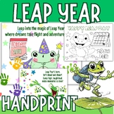 Leap day 2024  Handprint Craft , Keepsake, Leap year Activ