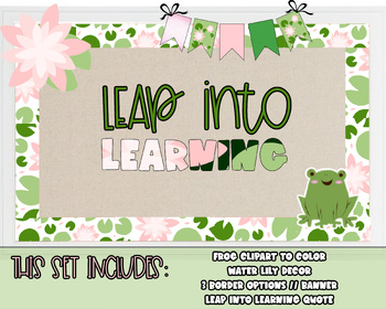 Preview of Leap into Learning // Spring Bulletin Board Decor