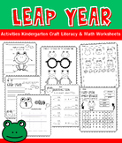 Leap year 2024 activities Kindergarten Craft Literacy & Ma