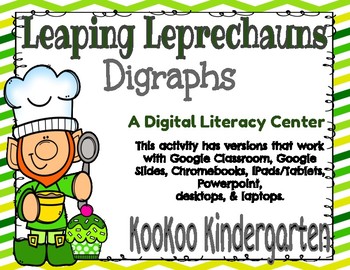 Preview of Leaping Leprechauns (Digraphs)-A Digital Literacy Center for Google Classroom