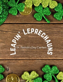 Preview of Leaping Leprechauns St. Patrick's Day ELA and Math Centers