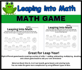 Leaping into Math Dice Partner Game | Leap Year