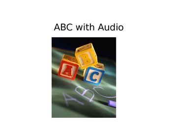 Preview of Learn ABC's with pictures and sound; Consonant/Vowel Pics/Sound