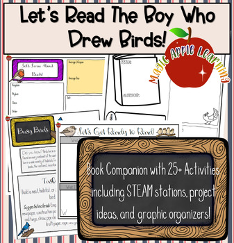 Preview of The Boy Who Drew Birds Picture Book Study Learn About Birds