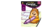 Learn About - Cursive Handwriting, Grades 1 - 3